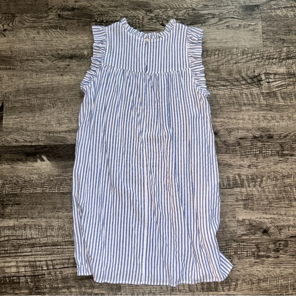 JODIFL Blue and White Sleeveless Sundress